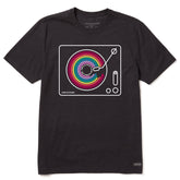 Men's Music Color Turntable Short Sleeve Tee