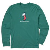 Men's Don't Stop Believin' Stocking Long Sleeve Crusher Tee