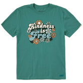 Men's Kindness is Free Daisies Short Sleeve Crusher Tee