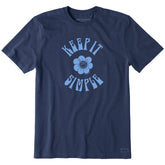 Men's Keep it Simple Happy Flower Short Sleeve Tee