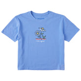 Women's Daisy Garden Short Sleeve Crusher Boxy Tee