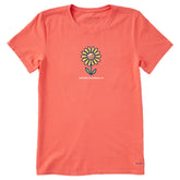 Women's Let the Sunshine In Sunflower Short Sleeve Crusher Tee