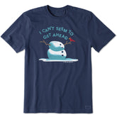 Men's Get Ahead Snowman Short Sleeve Crusher Tee