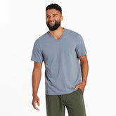 Men's Solid Short Sleeve Crusher Vee
