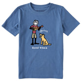 Kids Jake & Rocket Martin Guitar Good Vibes Short Sleeve Crusher Tee