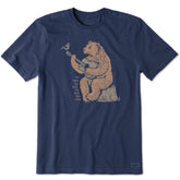 Men's Earth Has Music Guitar Bear Short Sleeve Tee