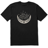 Men's Flower Wet Moon Short Sleeve Crusher Tee