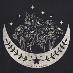 Men's Flower Wet Moon Short Sleeve Crusher Tee