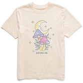Men's Dream On Moon & Mushrooms Short Sleeve Crusher Tee