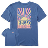 Men's Hello Sunshine Retro Short Sleeve Crusher Tee