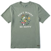 Men's Don't Worry Frog Guitar Short Sleeve Crusher Tee