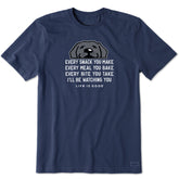 Men's I'll Be Watching You Black Lab Short Sleeve Crusher Tee