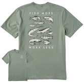 Men's Freshwater Fish More Work Less Short Sleeve Tee