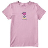 Women's Flowering Heart Short Sleeve Tee