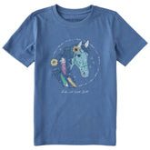 Kids Horse Portrait Short Sleeve Crusher Tee