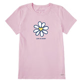 Women's Daisy Heart Short Sleeve Crusher Tee