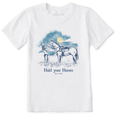 Kids Hold Your Horses Short Sleeve Crusher Tee