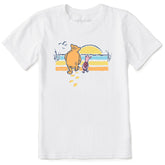 Kids Winnie Beachy Stripe Short Sleeve Crusher Tee