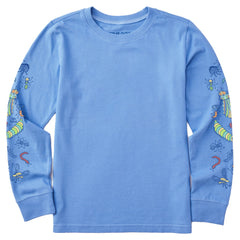 Kids Colorful Bugs Long Sleeve Crusher Tee