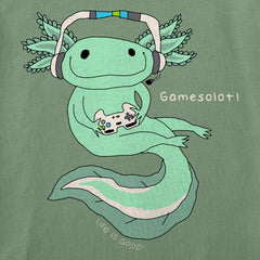 Kids Gamesolotl Long Sleeve Crusher Tee