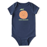 Baby Main Squeeze Orange Short Sleeve Crusher Bodysuit