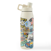 Adult Unisex Layered Sticker Collage 32 oz. Twist Top Bottle