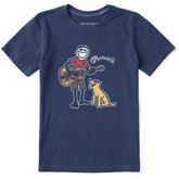 Kids Martin Jake & Rocket Guitar Short Sleeve Crusher Tee