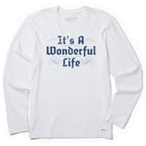 Men's Its A Wonderful Life Long Sleeve Crusher Tee