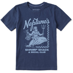 Kids Neptune's Shrimp Shack Short Sleeve Crusher Tee