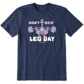 Men's Don't Skip Leg Day Short Sleeve Crusher Tee