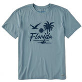 Men's Florida Beach Gull Short Sleeve Crusher Tee