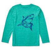 Kids Crafty Shark Long Sleeve Sun Crusher Tee