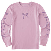Kids Bows Long Sleeve Crusher Tee