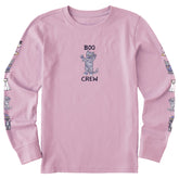 Kids Boo Crew Cats Long Sleeve Crusher Tee