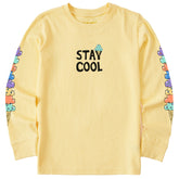 Kids Stay Cool Cone Stack Long Sleeve Crusher Tee