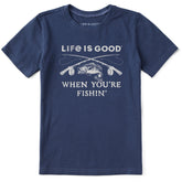 Kids Life is Good When You're Fishin' Short Sleeve Crusher Tee