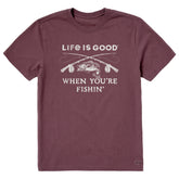 Men's Life is Good When You're Fishin' Short Sleeve Crusher Tee