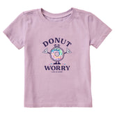 Toddler Matchbook Donut Worry Tie Dye Short Sleeve Crusher Tee
