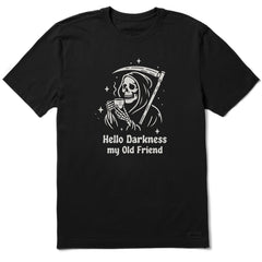 Men's Hello Darkness My Old Friend Grim Short Sleeve Tee