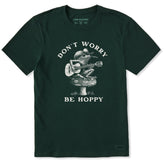 Men's Don't Worry Be Hoppy Frog Short Sleeve Crusher Tee