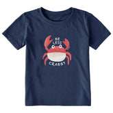 Toddler Be Less Crabby Crab Short Sleeve Crusher Tee