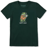 Women's Hoppy Hour Coffee Frog Short Sleeve Crusher Tee