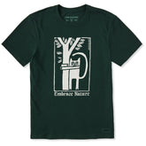 Men's Embrace Nature Cat Short Sleeve Crusher Tee