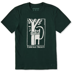 Men's Embrace Nature Cat Short Sleeve Crusher Tee