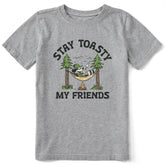 Kids Stay Toasty My Friends Short Sleeve Crusher Tee