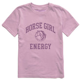 Kids Horse Girl Energy Short Sleeve Crusher Tee