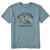 Men's Mile High Aviation Club Short Sleeve Crusher Tee