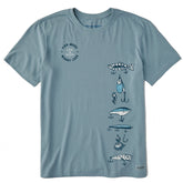 Men's Fish More Stack Short Sleeve Crusher Tee