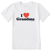 Kids I Heart Grandma Short Sleeve Crusher Tee