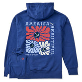 Adult Unisex America the Beautiful Flowers Every Wear Hoodie Sweatshirt